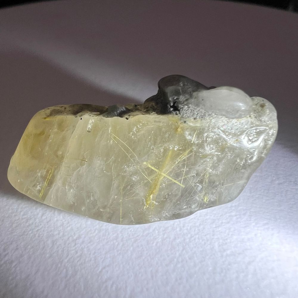Golden Rutilated Quartz Crystal Freeform - Picture 6 of 12